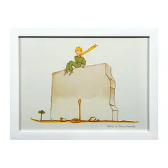 El Principito y la serpiente al pie del muro by Antoine de Saint-Exupéry, Litografía sin número de tiraje, offered Nov 2021