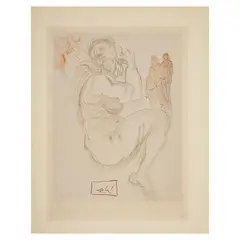 El sueño de Dante by Salvador Dalí, Xilografía sin número de tiraje, offered Nov 2021
