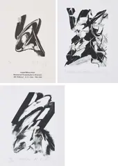 Konvolut von 2 Lithografien by Karl Otto Götz, a) Ohne Titel, sold May 2021