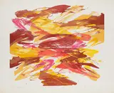 Giverny II by Karl Otto Götz, 1989, Farblithografie auf BFK Rives (Wasserzeichen), sold Feb 2021