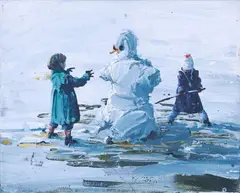 Sven Kroner, "Hokuspokus", 2008, Acryl auf Leinwand