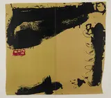 Rouge à gauche by Antoni Tàpies, 1984, Farblithografie auf Arches (Wasserzeichen). Doppelbogen, sold Nov 2020