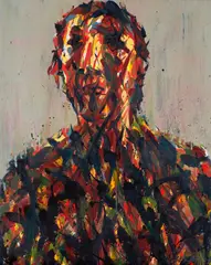Max Uhlig, "Kleines Frauenbildnis", 1996/98/99, Öl auf Leinwand