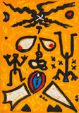 Ohne Titel by A. R. Penck, Farbserigrafie auf BFK RIVES (Wasserzeichen), sold May 2021