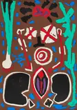 Ohne Titel by A. R. Penck, Farbserigrafie auf BFK RIVES (Wasserzeichen), sold May 2021