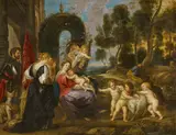 Peter Paul Rubens, Die Rast während der Flucht nach Ägypten mit Heiligen