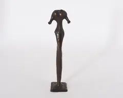Hüllenstatuette by Lothar Fischer, 1973, Bronze, braun patiniert, sold Feb 2021