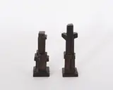 Günther E. Hertle, Konvolut von 2 Bronzen, 1966, Jeweils Bronze, dunkelbraun patiniert