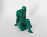 Günther E. Hertle, Hockende, 1983, Bronze, grün patiniert