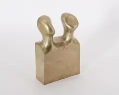 Wilhelm Loth, Kleinplastik 27/67 - Busenobjekt (I), 1967, Aluminium