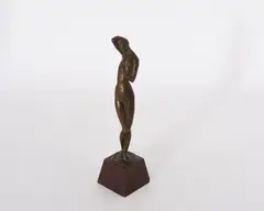 Otto Baum, Stehende, Um 1920, Bronze, braun patiniert