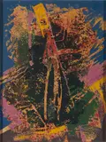 Wilhelm Imkamp, Ohne Titel, 1965, Öl auf Hartfaserplatte