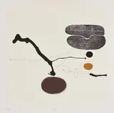 Victor Pasmore, Linear Development No. 5 (Aus: Point of Contracts), 1970, Farbradierung auf Velin
