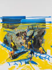 Norbert Tadeusz, Ohne Titel, 1994, Farboffset auf Velin