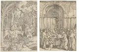 Marcantonio Raimondi, Das Marienleben, 1510-1515, Kupferstiche auf Papier