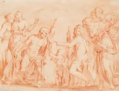Alessandro Turchi, Auktion 479, Los 62, Rötelzeichnung auf Papier