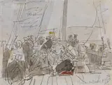 Eugène Louis Boudin, "Bateau du Havre"