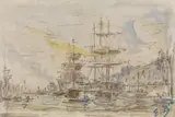 Eugène Louis Boudin, Im Hafen von Le Havre