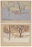 Friedrich Kallmorgen, "Winter in Grötzingen"