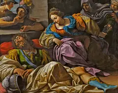 Leonello Spada, Samson und Delilah, Öl auf Leinwand