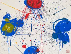 Ohne Titel by Sam Francis, Farblithografie auf BFK RIVES (Wasserzeichen), sold Sep 2021