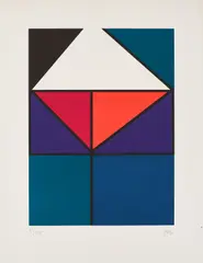 Johannes Itten, Ohne Titel, 1965, Farbserigrafie auf Velin