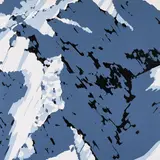 Gerhard Richter, Schweizer Alpen I, 1969, Farbserigrafie auf leichtem Karton