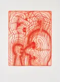 Dieter Roth, Mein Auge ist ein Mund, 1966, Farbradierung auf Johannot (Wasserzeichen)