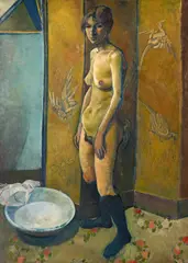 Femme à sa toilette by Edmond Heuzé, 1926, Öl auf Leinwand, sold Jun 2021