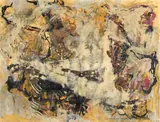 Bernard Schultze, Ohne Titel, 1956, Mischtechnik auf Papier