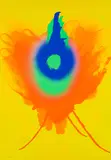 Otto Piene, Feuergeier, 1973, Farbserigrafie auf leichtem Karton