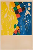 Ernst Wilhelm Nay, Farblithografie 1966 - 1 (NOR), 1966, Farblithografie auf Velin
