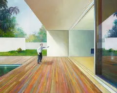 Jens Hausmann, "Schuss", 2009, Acryl auf Leinwand