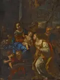 Johann Carl Loth, Die mystische Vermählung der Heiligen Katharina, Öl auf Leinwand