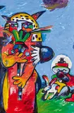 Otmar Alt, "Braut und Bräutigam", 1990, Acryl auf Leinwand