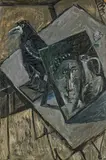 Markus Lüpertz, "Das Krähen Frühstück", Öl auf Leinwand
