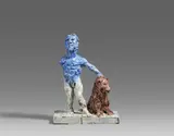 Markus Lüpertz, Sternzeichen Löwe, 2018, Bronze, handbemalt