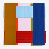 "Face 86" by Imi Knoebel, 2003/16, Acryl auf Kunststofffolien, collagiert, sold Jun 2021