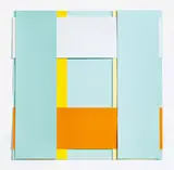 "Face 43" by Imi Knoebel, 2003/15, Acryl auf Kunststofffolien, collagiert, sold Jun 2021