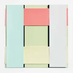 Imi Knoebel, "Face 27", 2002/13, Acryl auf Kunststofffolien, collagiert