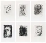 Georg Baselitz, Adler, Bäume, Frau in Fenster ...