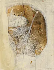 Karl Plattner, Ohne Titel, 1962, Mischtechnik auf Holz