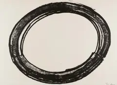 Double Ring II by Richard Serra, 1972, Lithografie auf Curtis Rag, sold Jun 2021