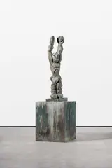 Der Sieger by Jörg Immendorff, 1989, Bronze, grün patiniert, sold Jun 2021