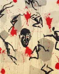 Helge Leiberg, Ohne Titel (Betroffen), 2001, Acryl auf Leinwand