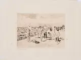 Max Liebermann, Badende Knaben, 1902, Radierung auf Velin