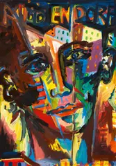 Helmut Middendorf, Ohne Titel, 1987, Öl auf Papier