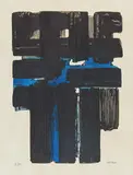 Pierre Soulages, Eau-forte Xa, 1957, Farbaquatinta auf BFK RIVES (Wasserzeichen)