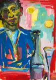 Helmut Middendorf, Ohne Titel, 1987, Öl auf Papier