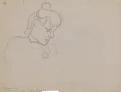 Henry van de Velde, Portrait der Maria Sèthe, Um 1893, Bleistift auf Papier